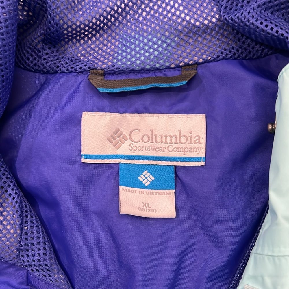 Columbia women’s waterproof jacket, aqua blue, size XL - Picture 7 of 10